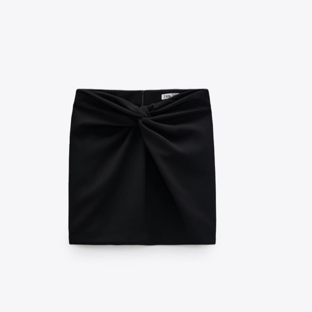 Zara knotted mini skirt